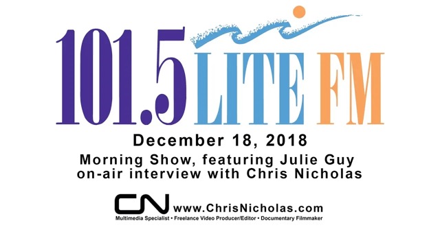 Interview with Julie Guy on 101.5 LITE FM.